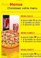 Menu Cheesy Pizza - Nos Menus