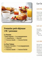 Menu Brunch & Vous - Les petit déjeuner