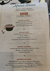 Menu Léon - Le menu