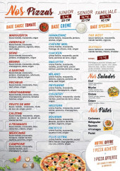 Menu La Spezzia - Les pizzas