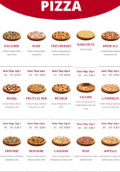 Menu Pizza Nostra - Les pizzas