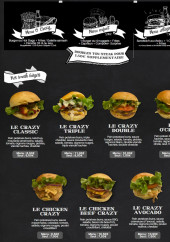 Menu O'Crazy - Les menus et burgers