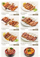 Menu Sushi Yakitori - Les Menus Brochettes