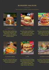 Menu Cantine Corner - Les burgers maison