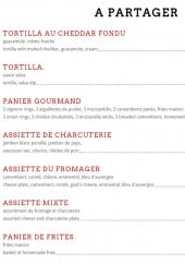 Menu Big Ben - Les plats à partager