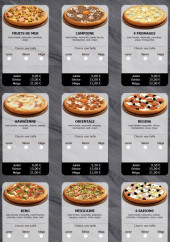 Menu Pizza king - Les pizzas page 2