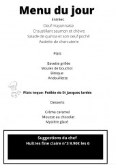 Menu Chez ago - exemple de menu
