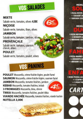 Menu Pizza Hot - Panini, salade et menu