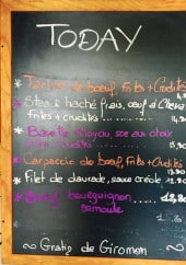 Menu Arizona Grill - Un exemple de plats 