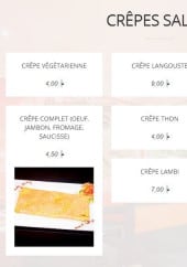 Menu Bel Zasyet - Les crepes salées