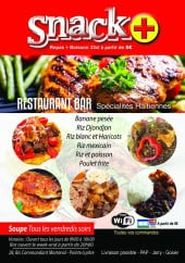 Menu Snack + Resto Bar - Les spécialités