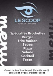 Menu Le Scoop - Menu à la carte 
