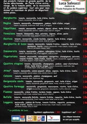 Menu Al forno di Luca - Les pizzas