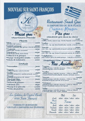 Menu Kaliméra - Mézze, pita, assiettes,...
