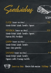 Menu My kebab - Sandwiches