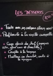 Menu Kawan - Les desserts