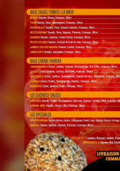 Menu Pepito's Pizzas - Pizzas suite