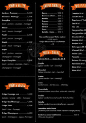 Menu Snack Mich - Crêpes, milk-shakes et boissons