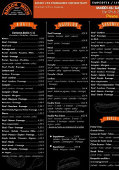 Menu Snack Mich - Bokits, agoulou, sandwiches,...