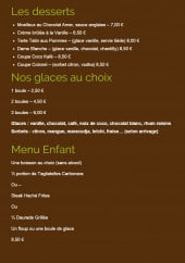 Menu Cocokafe - Les desserts, glaces et menu enfant