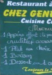 Menu Chez Genevieve - Le menu à 14€