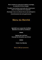 Menu La table De Marcel - Menu du marché 