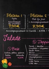 Menu Spice n' Sugar - Les plateaux, formules, salades...