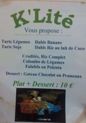 Menu K'lité - Un exemple de menu