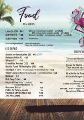 Menu Flamingo - Rolls, tapas, taste,...