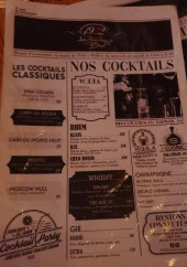 Menu 1922 Authentique - Les menus