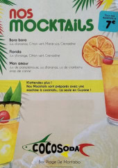 Menu Cocosoda - Extrait de la menu