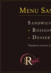 Menu Le vrai régal - Le menu sandwich