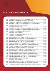 Menu Miao Xian Ge - Les plaques chauffantes