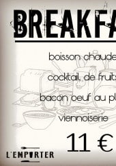 Menu L'emporter - La formule déjeuner à 11€