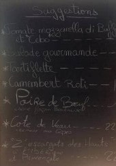 Menu L'Entre-Potes - Les suggestions du week-end