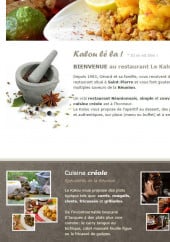 Menu Le Kalou - Les prestations du restaurant