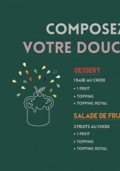 Menu Vitaly - Les desserts et salades de fruits