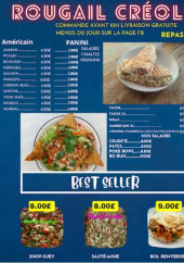 Menu Le Rougail Créole - Les américains, paninis et best seller