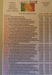 Menu Fast pizz2 - Les pizzas