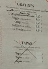Menu Le Kayamb - Les gratinés, tapas et formule réveil matin