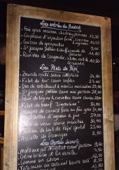 Menu Le Bistrot De Pépé Gentil - Exemple de menu