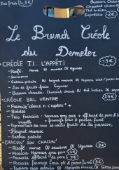 Menu Le Demeter - Exemple de menu