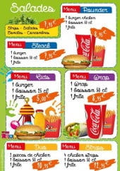Menu Speedy Chicken's - Les menus