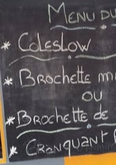 Menu Métiss'art - Un exemple de menu du jour 