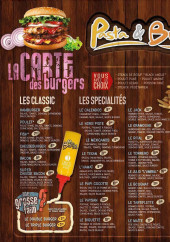 Menu Pasta & Burger - Les plats à la carte