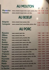Menu Pizzeria pili pili - Les pizzas page 2