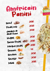 Menu Good Food 974 - Américain panini