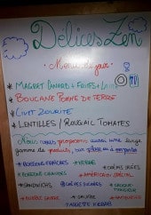 Menu Délices Zen - Exemple de menu du jour