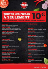 Menu Dklé - Pizzas