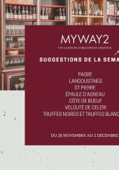 Menu Myway 2 - Un exemple de suggestions de la semaine